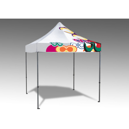 Scissor tent PRINTED 2x2m, printed roof, aluminium construction