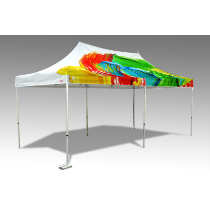 Scissor tent PRINTED 3x6m, printed roof, aluminium construction