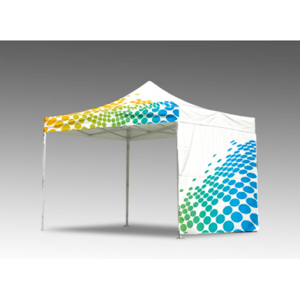 Scissor tent PRINTED 4x4m, printed roof, aluminium construction