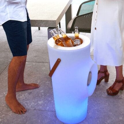 Garden WOODOO bottle container with speaker and lighting PLAY