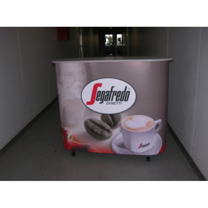 RED ELYPSE PVC promo table, advertising counter