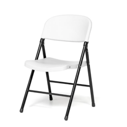 Folding catering chair - white