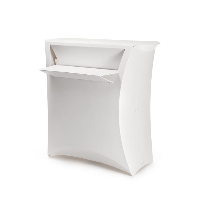 FLUX Reception desk, bar infopoint, flat folding, event furniture