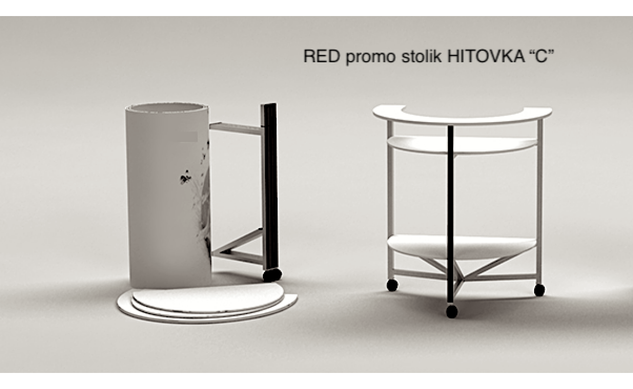 RED HITOVKA "C" promo table, advertising counter