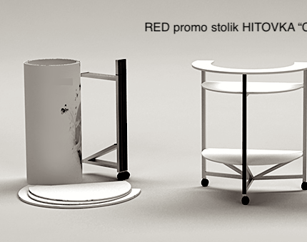 RED HITOVKA "C" promo table, advertising counter