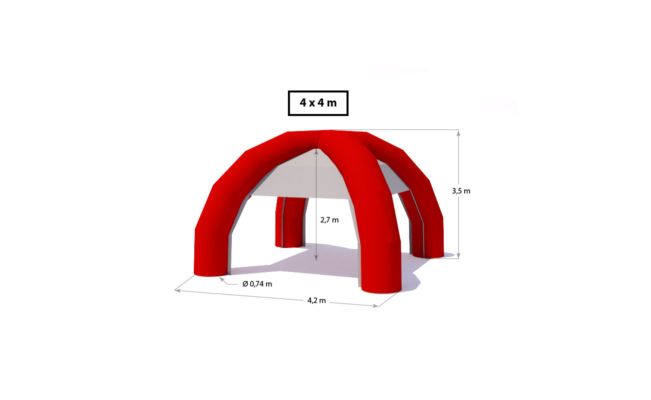 Inflatable tent IGLU 4x4m