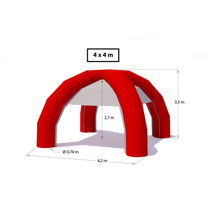 Inflatable tent IGLU 4x4m