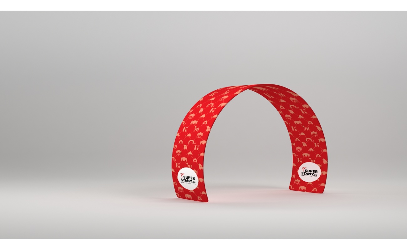 RED ARCH C Single, textile wall, gate shape