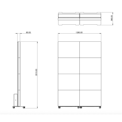 Indoor, freestanding mobile and digital screen 80" - LED TOTEM - Image 12