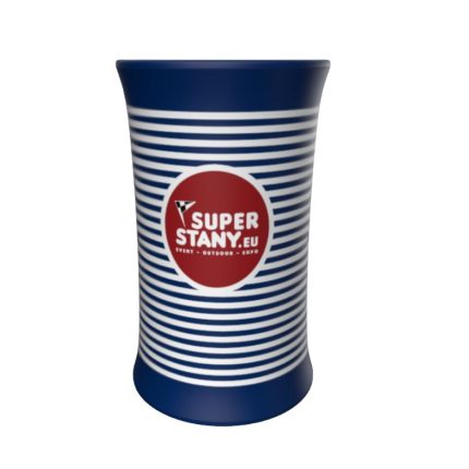 Mobile textile counter ROUND BIG QUICK | Round advertising table - Image 4
